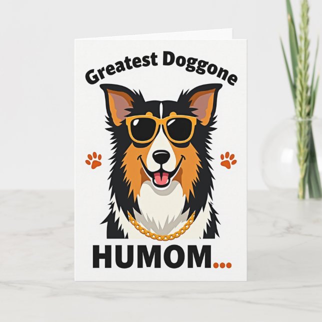 Carte Meilleur Ami Chien à Points (Devant)