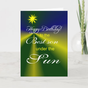 Carte meilleur anniversaire de fils