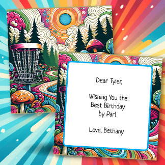 Carte Meilleur anniversaire par Par | Retro Disk Golf
