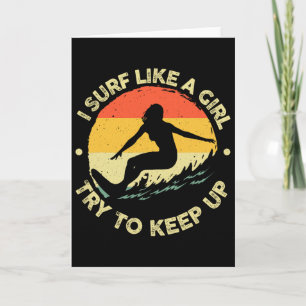 Carte Meilleur art de surf pour filles femmes plage surf