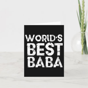 Carte Meilleur Baba Cadeau de Fête des Pères Papa Musulm