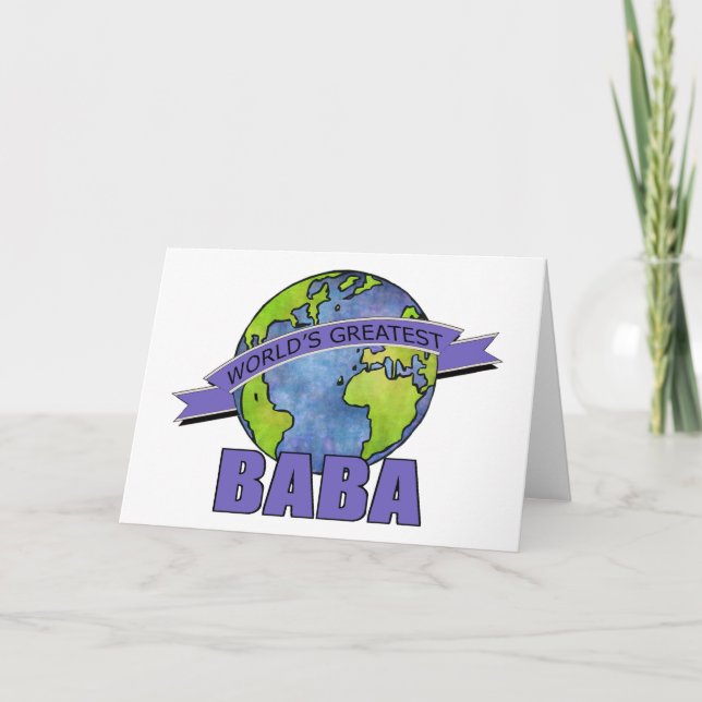 Carte Meilleur Baba du Monde (Devant)