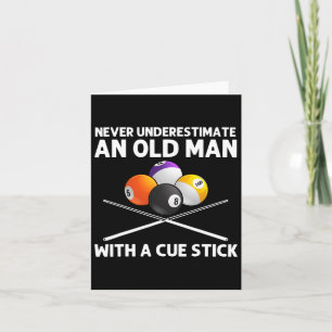 Carte Meilleur Billiard Art Pour Grand-Père Hommes Billi