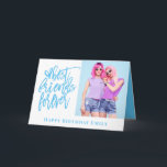 Carte Meilleur birman de Friends Forever Photo Blue<br><div class="desc">Prix du meilleur ami de la famille des blogueurs pour le meilleur friend sur le birthday. Easily add your own favorite photo of you both and personalise your greeting at the bottom and inside.</div>