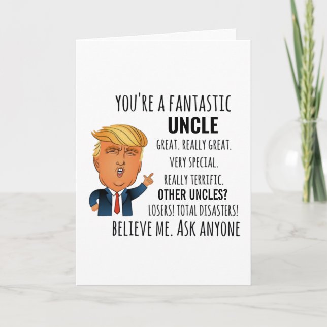 Carte Meilleur Cadeau pour l'Oncle (Devant)