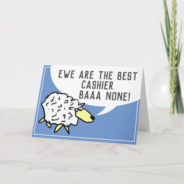 Carte Meilleur Caissier Sans Égal - Punition de Mouton (Devant)