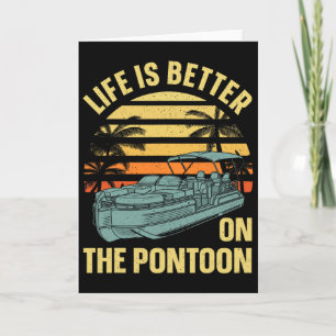 Carte Meilleur capitaine de ponton art pour hommes femme