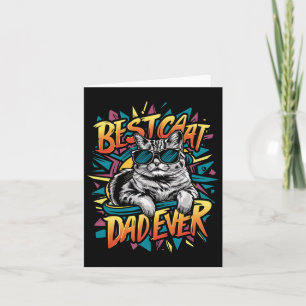 Carte Meilleur Chat Papa Jamais Chemise Papa Fête des pè