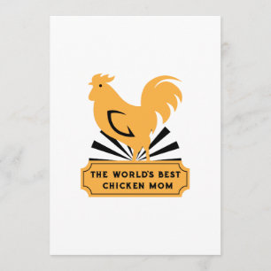 Carte Meilleur Chicken Maman Drôle Mère Drôle Cadeaux de