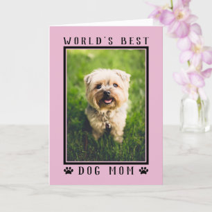 Carte Meilleur Chien au monde maman Joyeux Anniversaire 