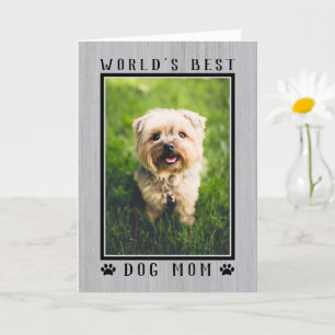 Carte Meilleur Chien au monde Maman Joyeux Anniversaire 