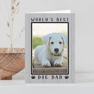 Carte Meilleur Chien papa Fête des pères rustique du mon