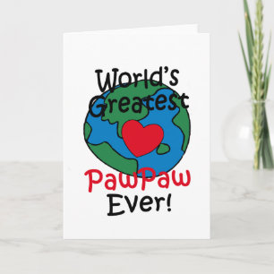 Carte Meilleur cœur de PawPaw au monde