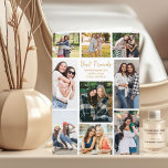 Carte Meilleur Collage Photo Ami Message personnalisable<br><div class="desc">Chic carte de collage photo personnalisable pour vos meilleurs amis au lycée ou à l'université. Ajoutez 9 de vos photos d'amis préférées et commandez ces cartes personnalisées pour vos besties comme cadeau d'anniversaire d'amitié. Rien ne dit à jamais à des amis comme un adorable gardien de photos personnalisées.</div>