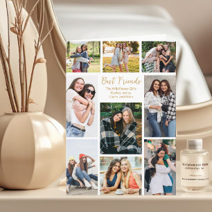 Carte Meilleur Collage Photo Ami Message personnalisable