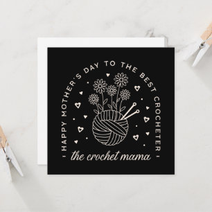 Carte Meilleur crochet maman mères jour drôle amoureux t