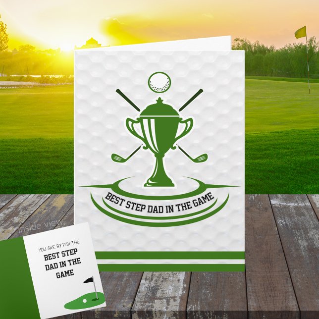 Carte Meilleur dans le jeu cadeau de golf pliable person (Golf Best by Par Best in the Game Folding Gift Greeting Card for Him or Her)