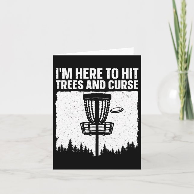 Carte Meilleur Disque Golf Art Pour Homme Femmes Disque  (Devant)