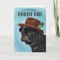 Meilleur Doggie Papa Cute Carlin Fête des pères