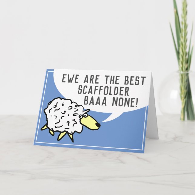 Carte Meilleur échafaudage sans égal - jeu de mots sur l (Devant)