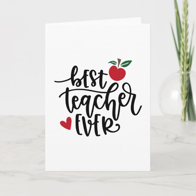 Carte Meilleur enseignant (Devant)