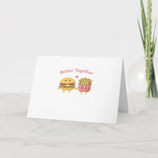 Carte Meilleur ensemble Saint-Valentin Mignon Kawaii Bur