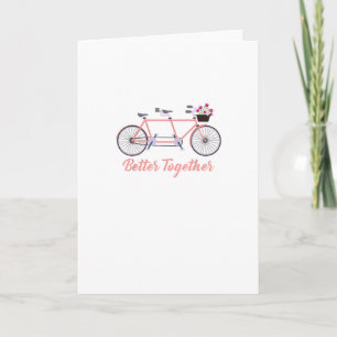 Carte Meilleur ensemble tandem vélo ensemble moderne dés