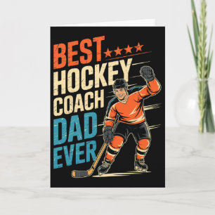 Carte Meilleur entraîneur de hockey Papa de tous les tem