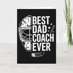 Carte Meilleur entraîneur de papa de hockey de tous les