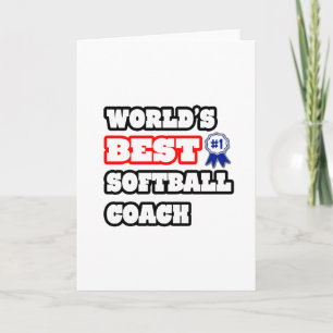 Carte Meilleur entraîneur de softball du monde