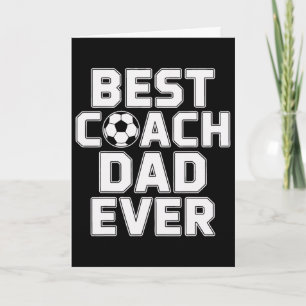 Carte Meilleur entraîneur Papa de foot Leadership