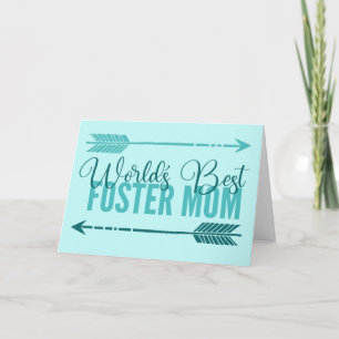 Carte Meilleur Foster Maman mignonne Fête des Mères sur