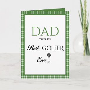 Carte Meilleur golfeur de la Fête des Pères