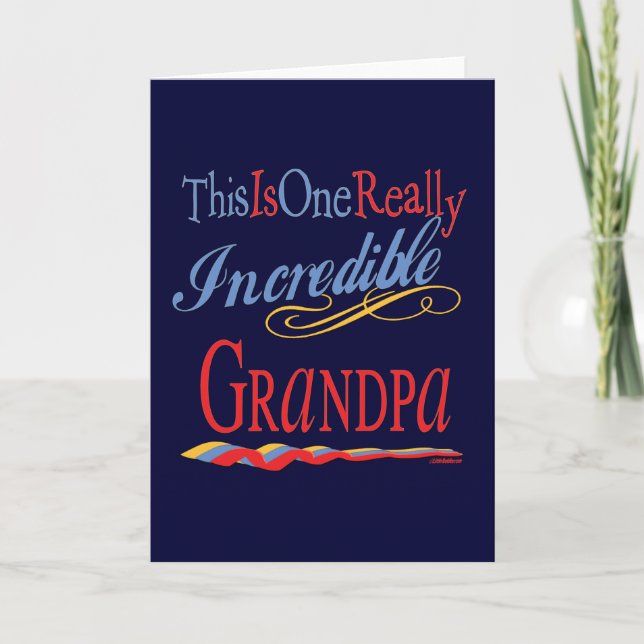 Carte Meilleur grand-père jamais (Devant)