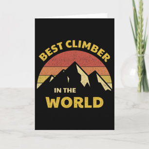 Carte Meilleur grimpeur du monde alpiniste montagne cli