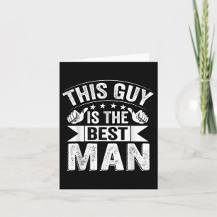 Carte Meilleur homme Mariage Groomsmen Funny Bride Bache