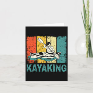 Carte Meilleur Kayak Art Pour Hommes Femmes Kayak Fishin
