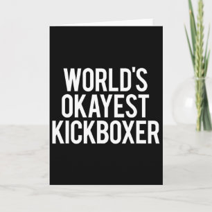 Carte Meilleur Kickboxeur du Monde Blagueur Entraînement