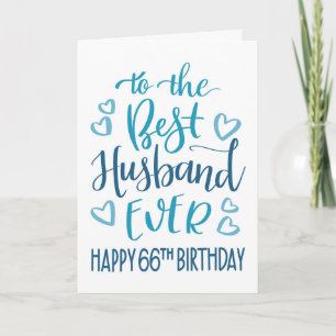 Carte Meilleur mari de tous les temps 66e anniversaire T