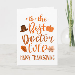 Carte Meilleur Médecin de tous les temps Jour de Thanksg