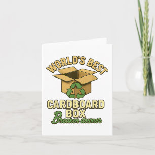 Carte Meilleur Monde Boîtier de carton Downer Funny Eco