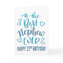 Meilleur Neveu du Monde Typographie pour 21e Anniv