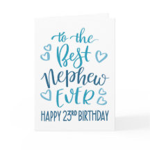 Meilleur Neveu du Monde Typographie pour 23ème Ann