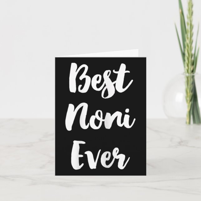 Carte Meilleur Noni Famille Mignonne  (Devant)