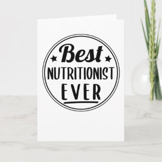 Carte Meilleur nutritionniste jamais cadeau manger saine