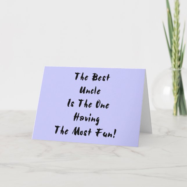 Carte Meilleur Oncle ! (Devant)