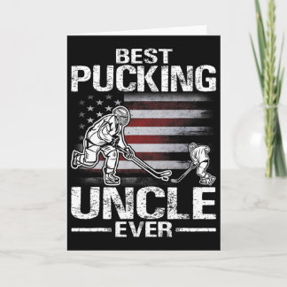 Carte Meilleur oncle de hockey de tous les temps Cadeau 