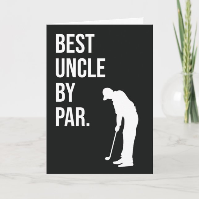 Carte Meilleur Oncle Par Funny Golf (Devant)