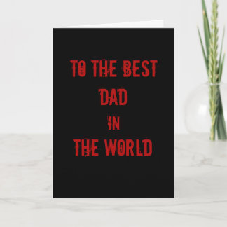 Carte Meilleur papa à la Fête des pères mondiale