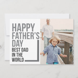 Carte Meilleur papa à la Fête des pères mondiale | Photo